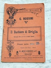 IL BARBIERE DI SIVIGLIA 1926 VECCHIO LIBRETTO OPERA OLD BOOKLET