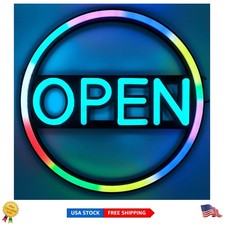 Elegante Insegna Aperta Neon