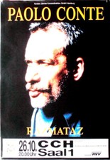 PAOLO CONTE - 2000 - Live In Concert - Razmataz Tour - Poster - Hamburg