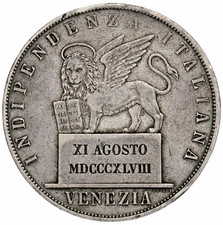 Venezia 1848 - 5 Lire.