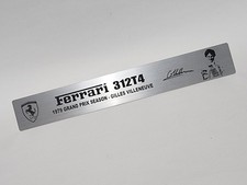 Targa in metallo Ferrari 312