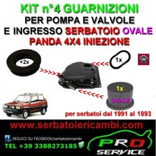 kit 4 guarnizioni per serbatoio FIAT PANDA 4X4 INIEZIONE manicotto OVALE