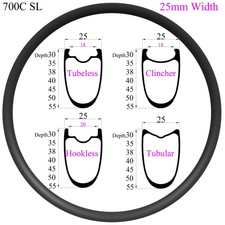 Cerchio in carbonio SL 700C