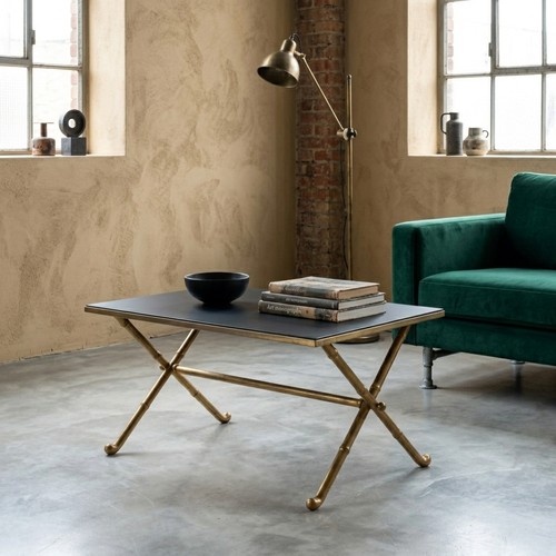 Tavolino vintage ottone vetro - ottone,