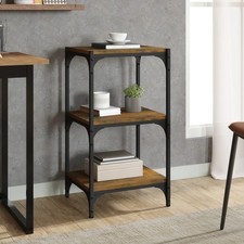 vidaXL Libreria rovere fumo