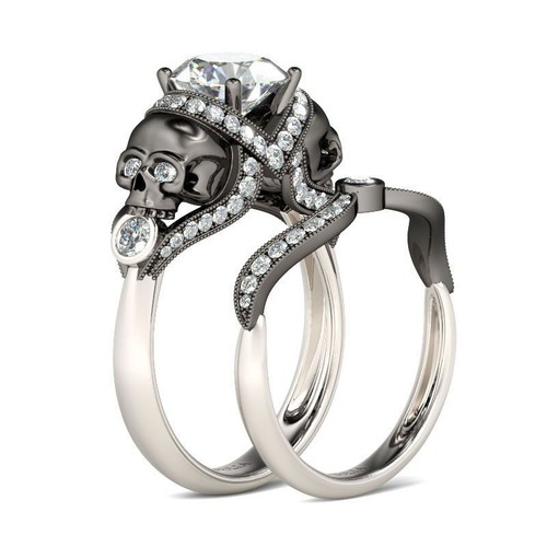 Set due teschi sposa - due, da