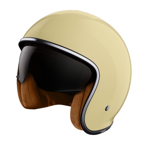 Casco jet moto cafe racer - cafe,