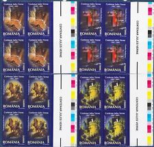 Romania 2005 Jules Verne Libri Letteratura Castello Treno Cavalli Danubio Fiume Bl4