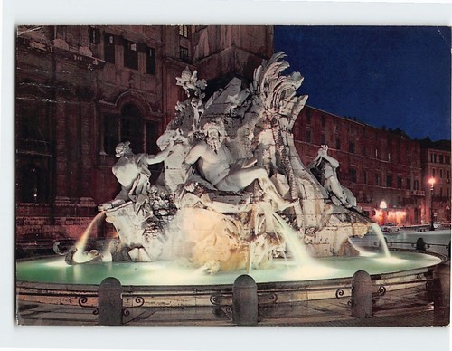 Cartolina piazza navona - piazza, roma