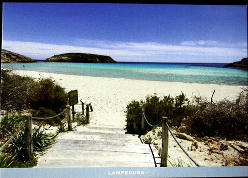Cartolina lampedusa isola dei - cartolina.,