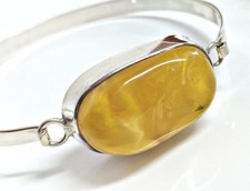 Bernstein  Armreif Silber 925