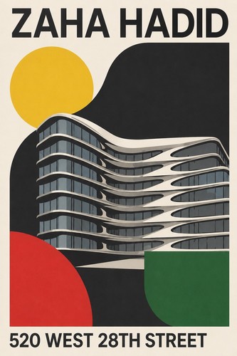 Poster zaha hadid - hadid, design