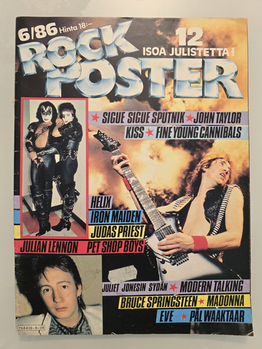 Rock poster 1986 madonna - poster, 6/1986