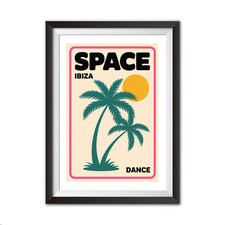 Poster Space Ibiza retrò
