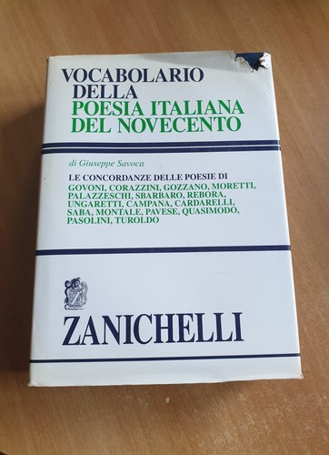Vocabolario della poesia - vocabolario,