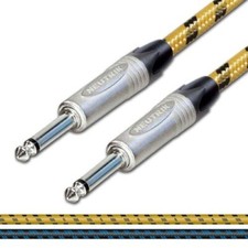 Vintage Pedale Effetti per Chitarra Patch Cavi. Neutrik NP2X 0.6cm Mono Cavo