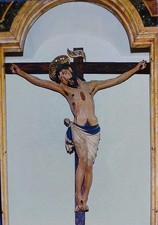 CROCIFISSO DA CAPPELLA DELLA CHIESA DI S.AGOSTINO IN CAMPO MARZIO(RM) CARTOLINA