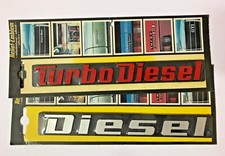 SCRITTA LOGO FREGIO EMBLEMA GENERICO VETTURA AUTO D'EPOCA DIESEL TURBO DIESEL