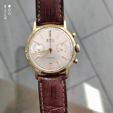 Chronographe BWC Swiss Uomo - Landeron Cronografo Vintage in laminato oro