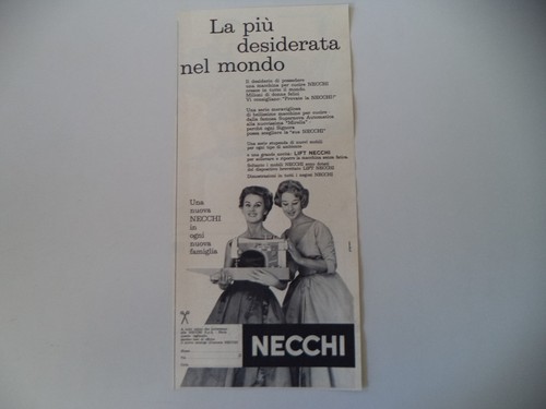 Advertising pubblicità 1958 - advertising,
