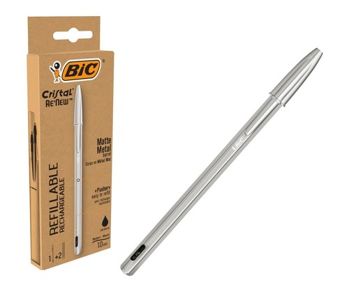 Penna ricaricabile bic crystal - ricaricabile,