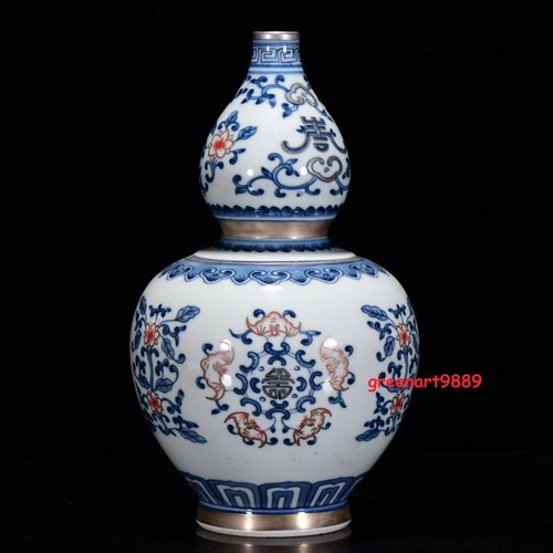 Vaso zucca fiore argentato