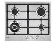 Candy piano cottura Moderna CHG6BF4WTX Acciaio inox incasso 60 cm Gas 4 Fornelli