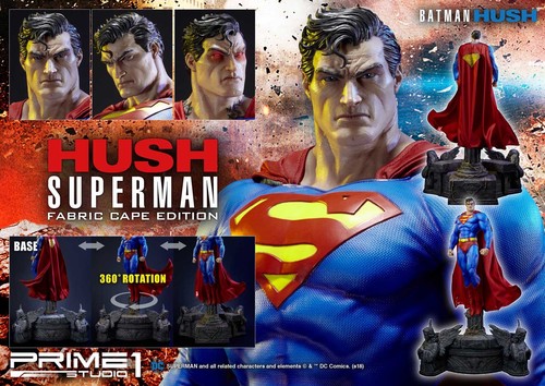 Statue superman hush fabric - superman,