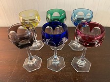 Lot Of 6 Crystal Wine Glasses