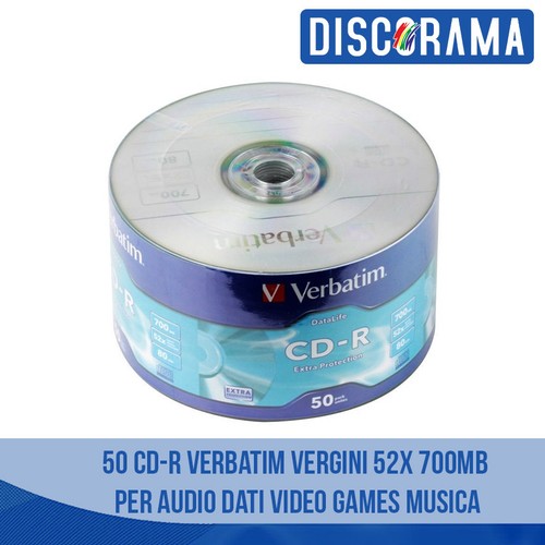 Verbatim vergini vuoti - 50, cd-r