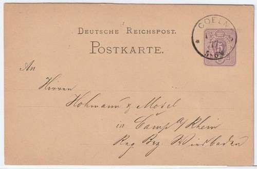Tedesco reichspost 1877 - tedesco,