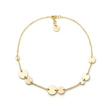 Collana Donna Dorato Dinamica Girocollo Medaglie Tonde Bronzo Unoaerre 2583