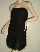 VESTITO ABITO DONNA TULLE NERO