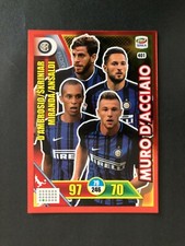 CARD CALCIATORI PANINI ADRENALYN 2017/18 INTER MURO D'ACCIAIO n 401 NUOVA NEW