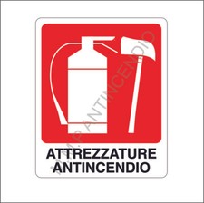 Cartello Segnaletico Attrezzature antincendio