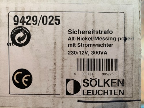 Sölken trasformatore 9429 025 - sölken, 9429/025