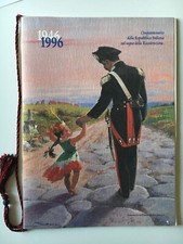 Calendario ARMA DEI CARABINIERI 1996  50° Repubblica Italiana con cordoncino