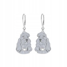 Orecchini in argento 925 Grand Basset Griffon Vendeen, incisione omaggio