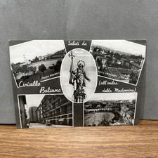 CARTOLINA BIANCO E NERO SALUTI DA CINISELLO BALSAMO 