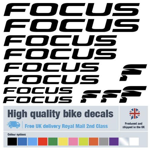 Focus etichette decalcomanie