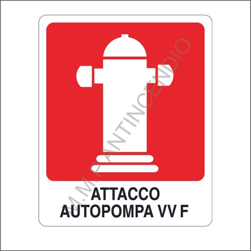 Cartello segnaletico attacco - segnaletico,