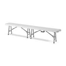 Q.bo | Panca birreria cm 210 pieghevole in plastica e acciaio