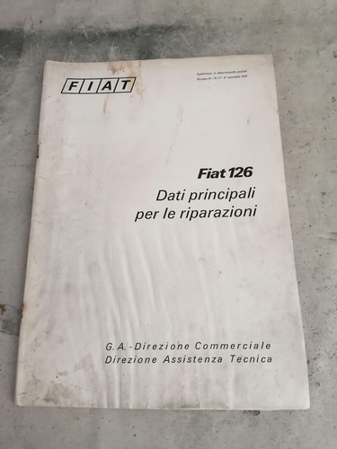 Fiat 126 libretto libro - fiat,