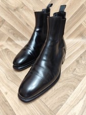 SANTONI CHELSEA BOOTS IN PELLE NERA - UK 5.5 - OTTIME CONDIZIONI