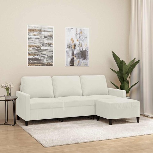 Seater sofa with footstool - 3-seater,