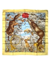 Sciarpa seta HERMES Carr 90