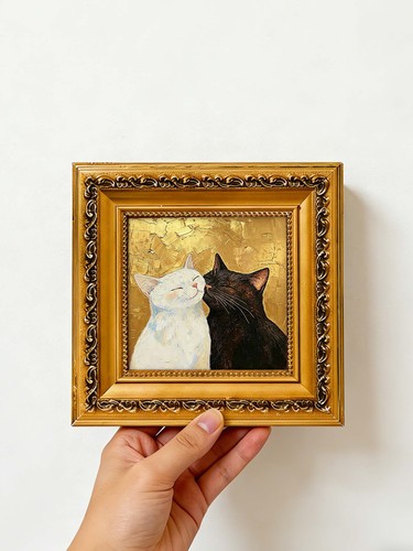 Gatti bianchi neri coccole - neri,