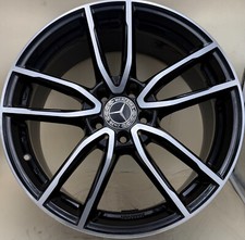 4 cerchi lega mercedes a a-amg b cla cla-amg r19 nero lucido diamantato lt004938