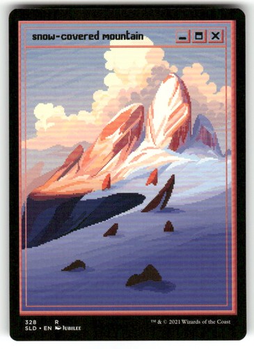 Snow covered mountain - snow-covered,