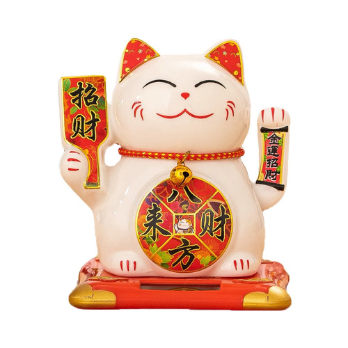 Gatto portafortuna ceramica - gatto, in